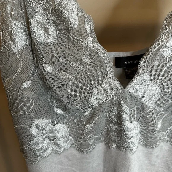 Natori Gray Lace Chemise no tag and never been used - Picture 4 of 7